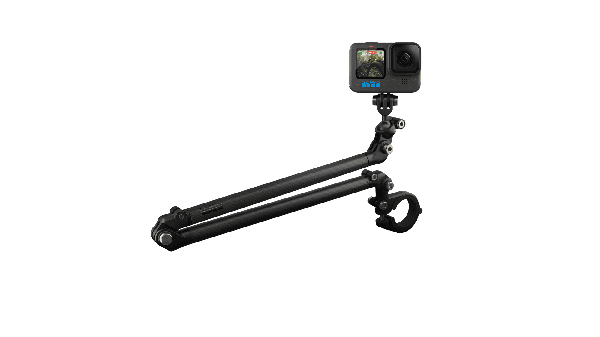 Boom + Bar Mount for secure bike attachment, featuring a sleek design and durable construction.