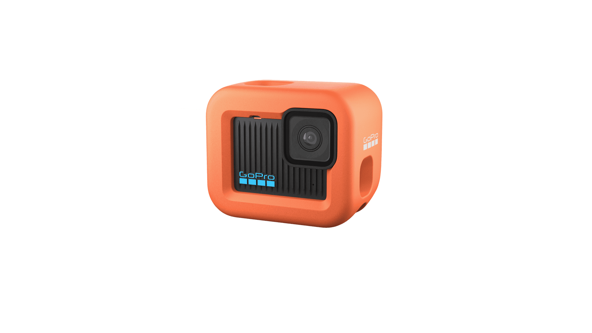 Floaty for HERO in vibrant orange color, designed to keep your action camera afloat while capturing underwater adventures.