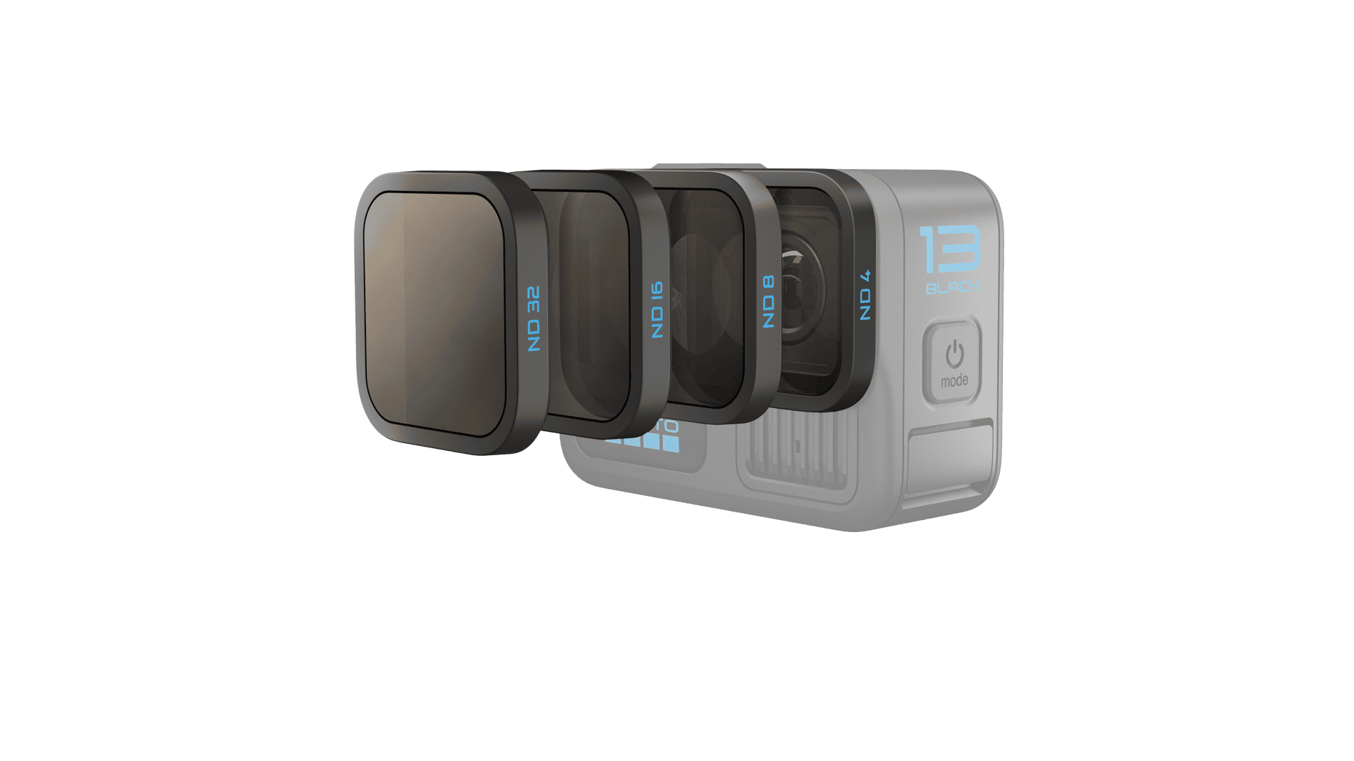 ND Filter 4-Pack featuring four circular neutral density filters in various shades, ideal for photography and videography.