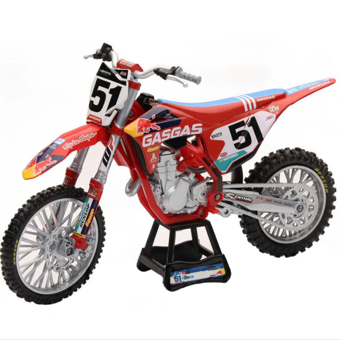 GasGas Justin Barcia Toy Bike 1:12 Scale