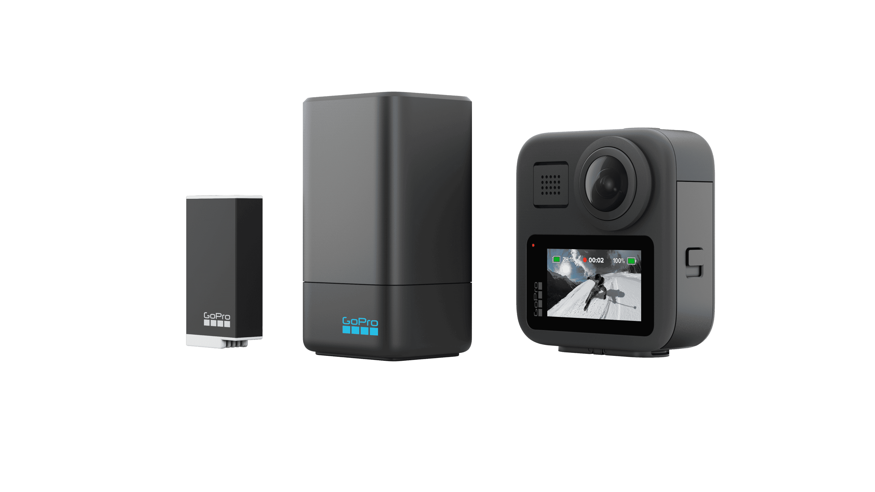 GoPro Max Dual Battery Charger + Enduro Battery