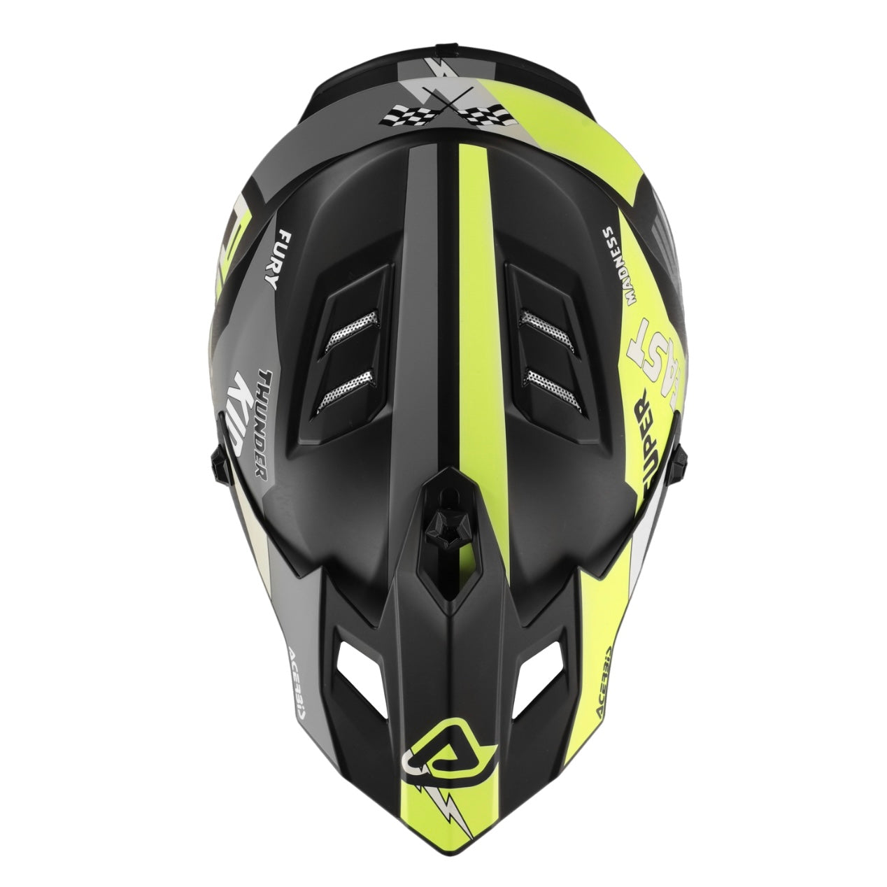 ACERBIS Kids Profile Junior Helmet - Black/Fluo Yellow