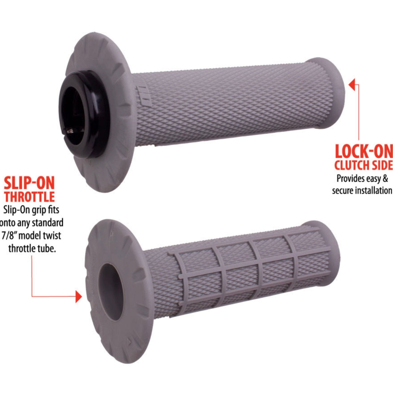 Universal Gripset Lock-on Clutch/Slip-on Throttle - Half Waffle