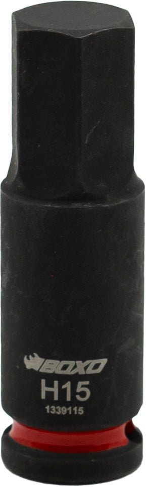 BOXO 3/8" Impact Hex Bit Sockets - Size Variations Available