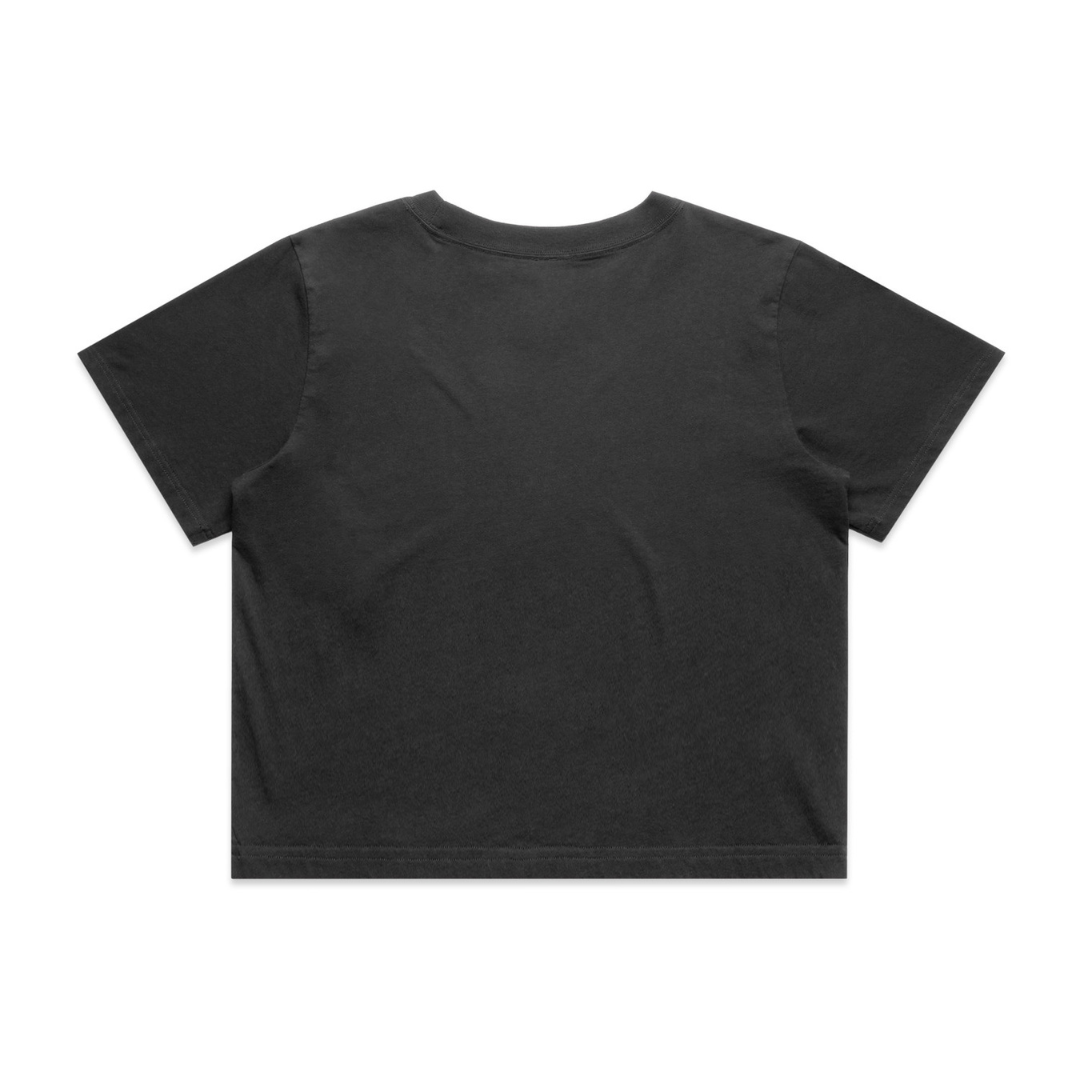 Retro Womens Heavy Faded Crop Tee