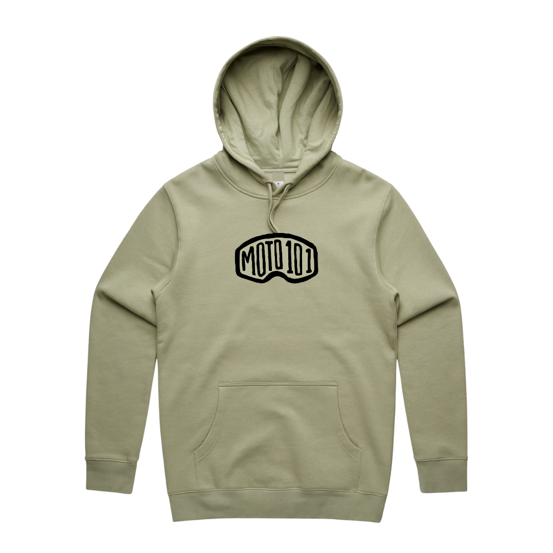Man wearing Goggle 3D Hoodie with futuristic design
