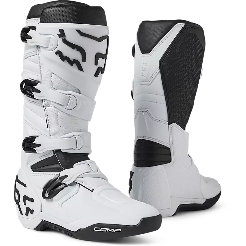 White Comp Boots on white background