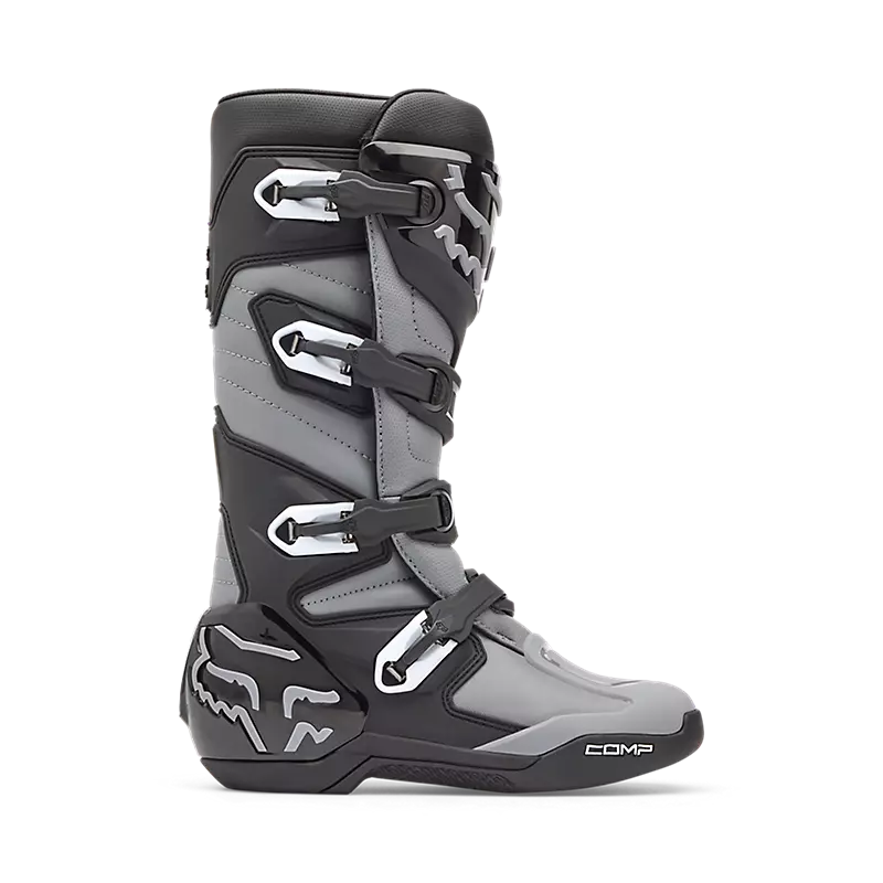 Fox Comp Core Motocross Boots - Black/Grey