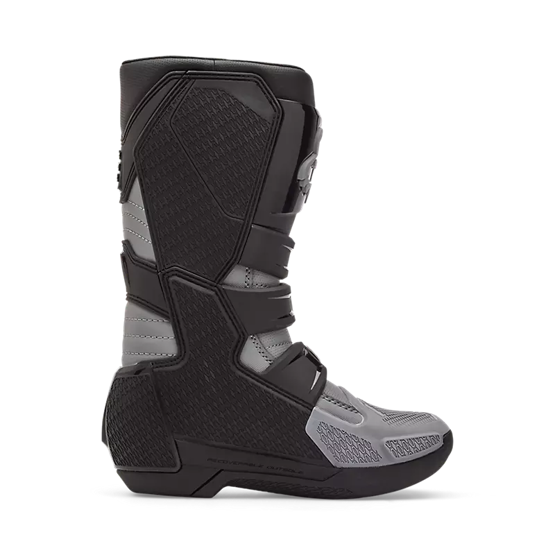Fox Youth Comp Core Motocross Boots - Black/Grey
