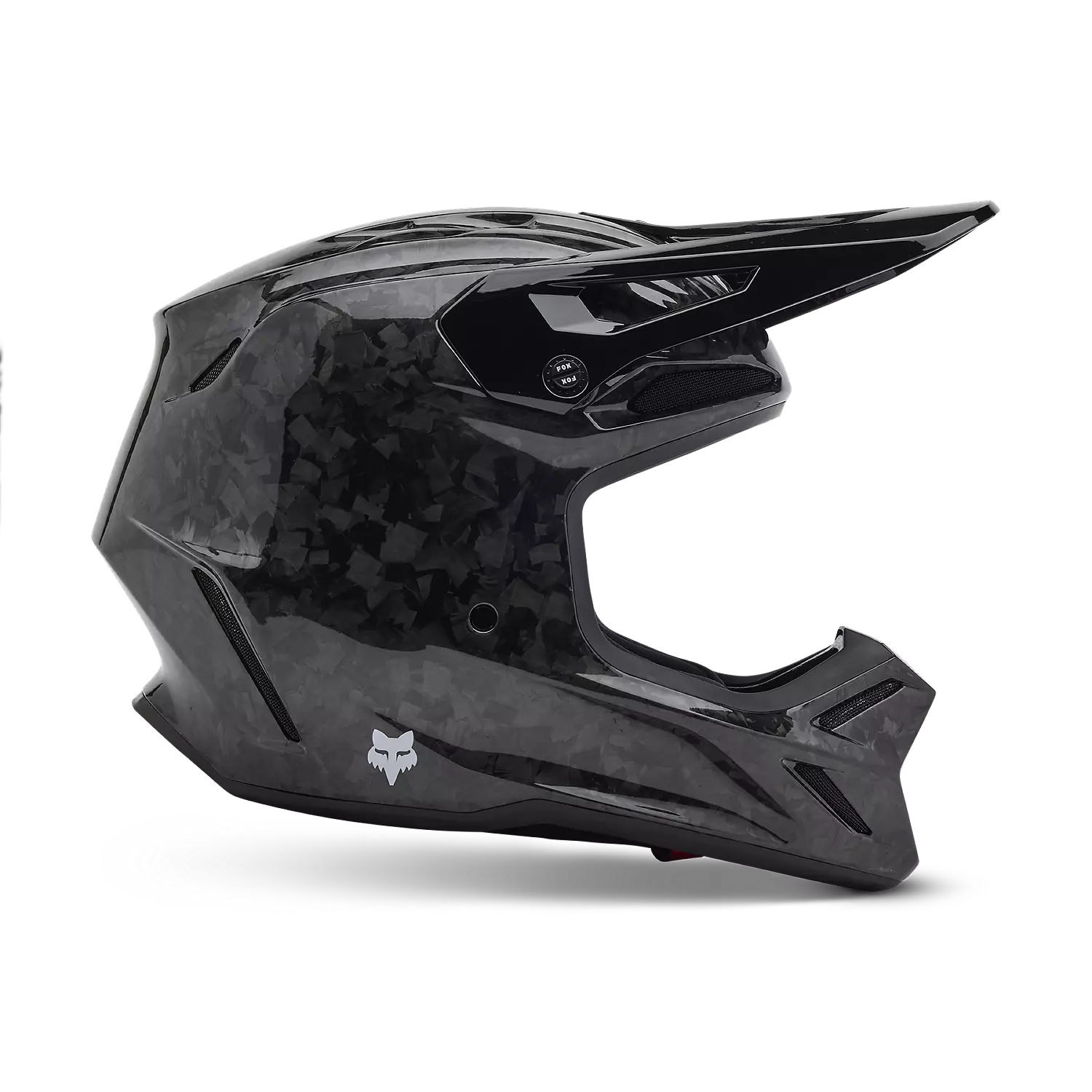 V3 RS CARBON SOLID HELMET - BLACK