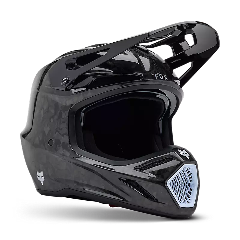 V3 RS CARBON SOLID HELMET - BLACK