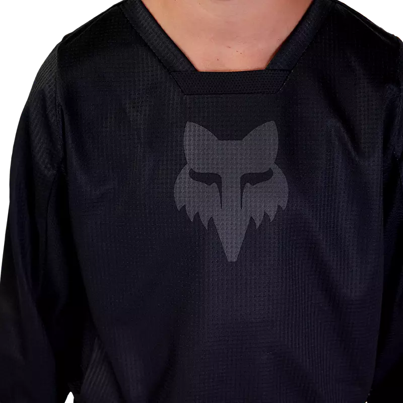 YTH BLACKOUT JERSEY - BLACK/BLACK