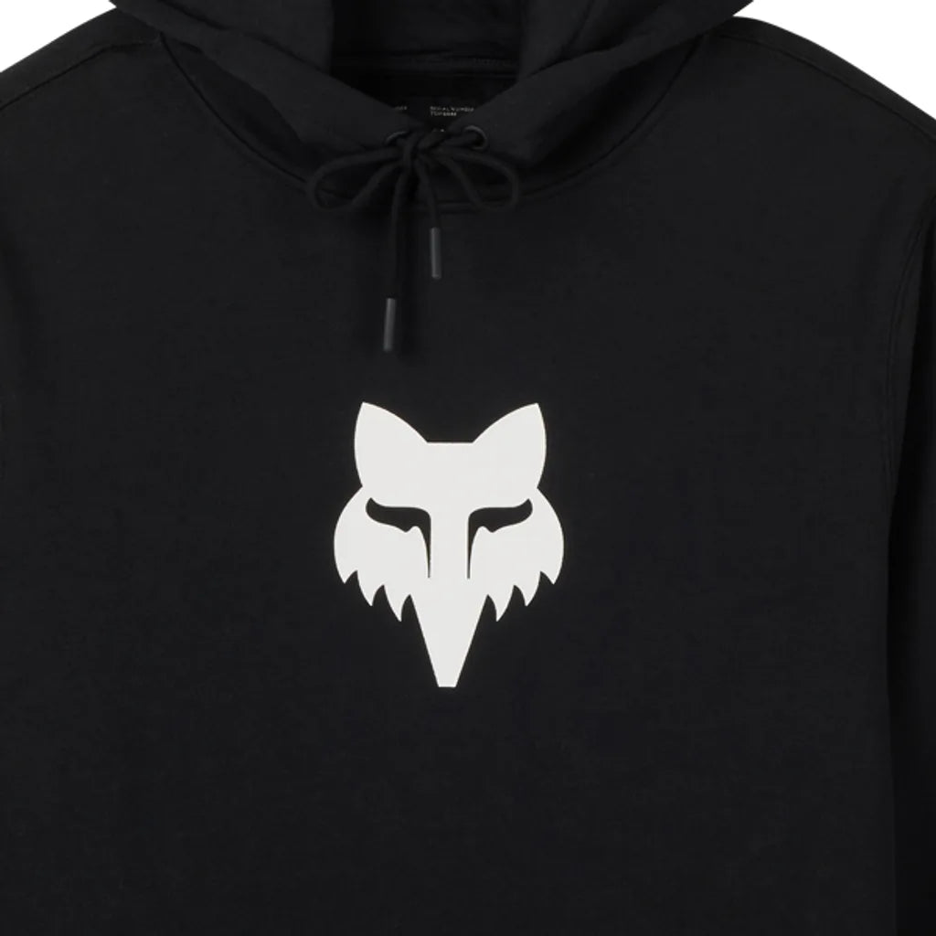 Fox Head Pullover Hoodie - Black