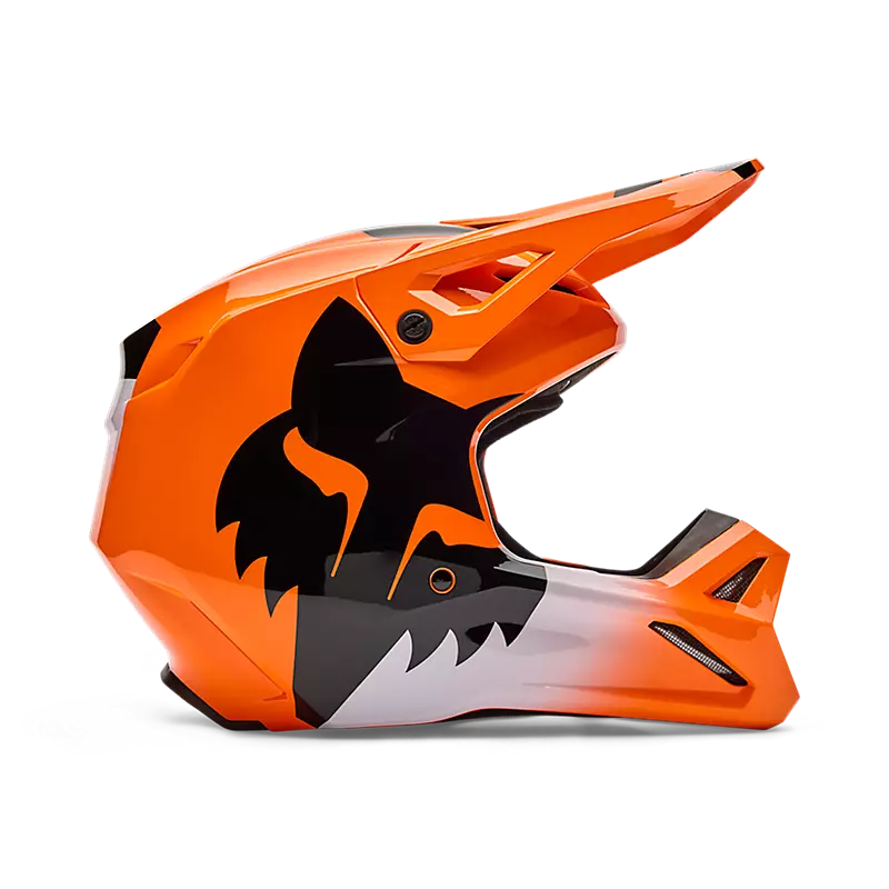 YTH V1 SHIELD HELMET - FLUORESCENT ORANGE