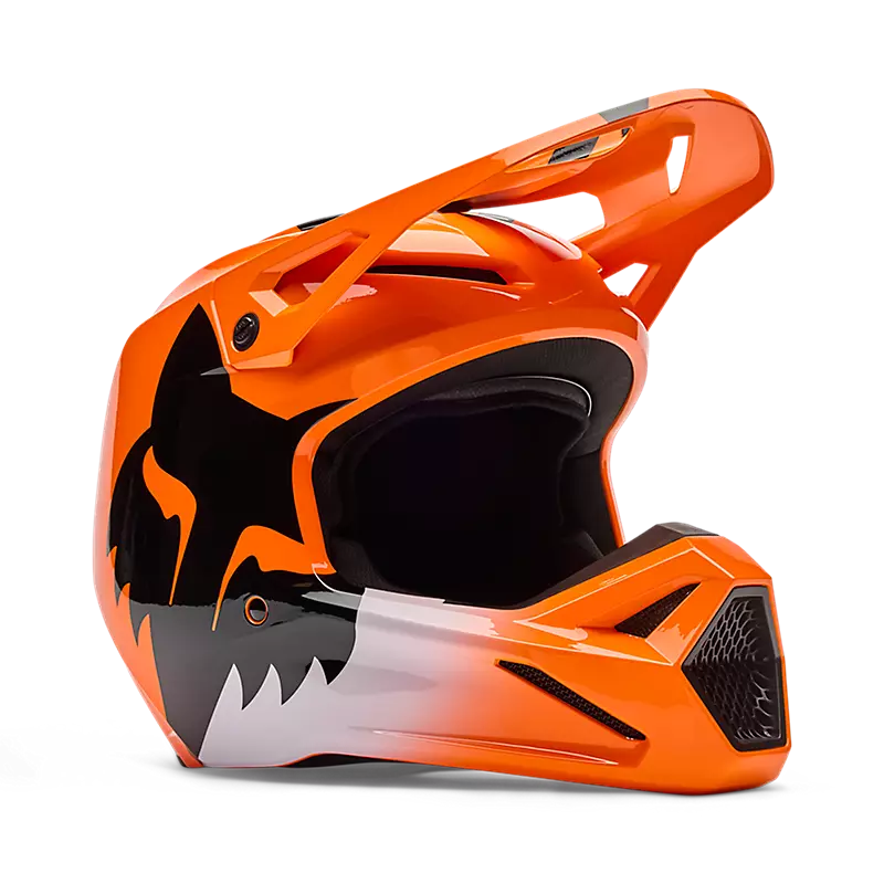 YTH V1 SHIELD HELMET - FLUORESCENT ORANGE
