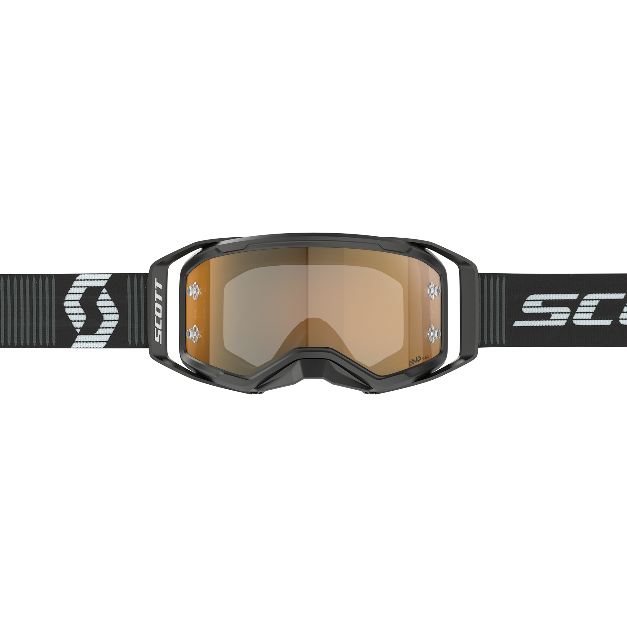 Scott Prospect 2.0 AMP Chrome Goggle (Black / White) Gold Chrome Works Lens