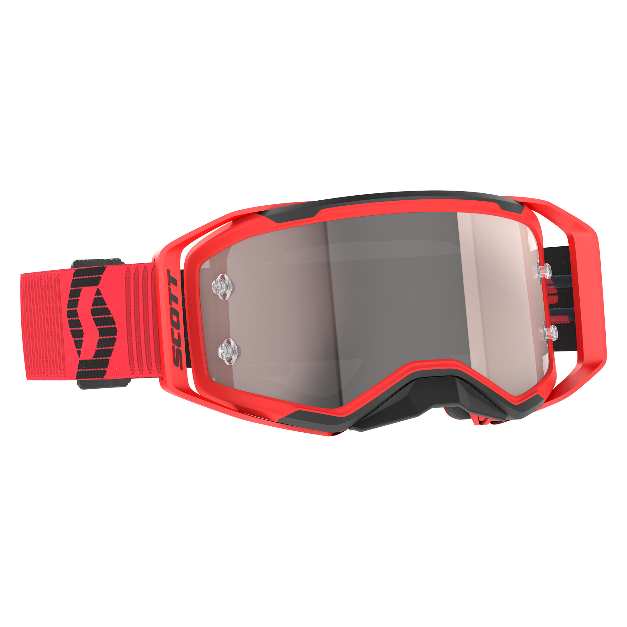 Scott Prospect 2.0 Goggle (Red / Black) Silver Chrome Works Lens