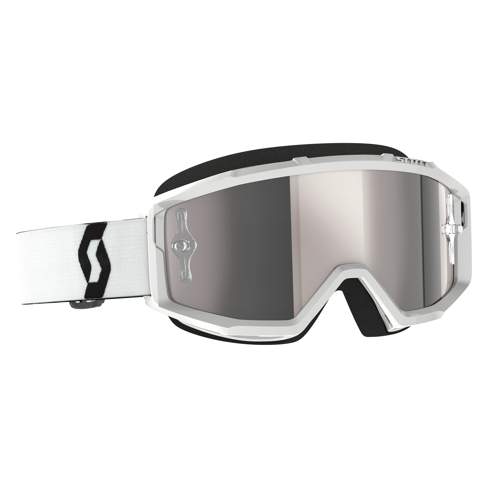 Scott Primal Chrome Goggle (White) Silver Chrome Works Lens