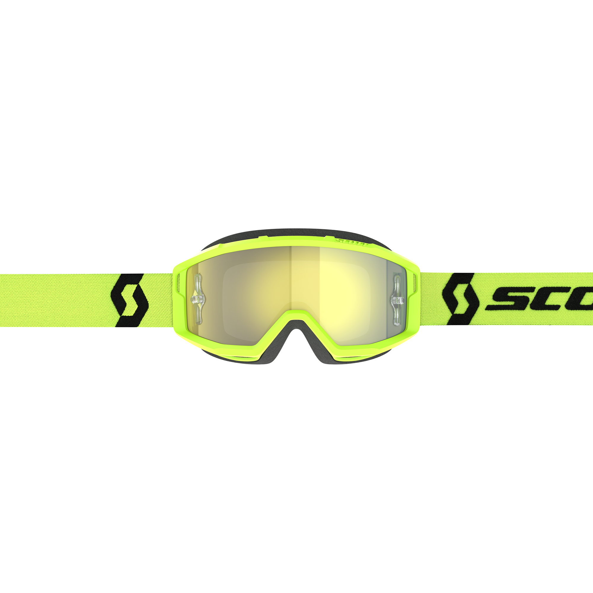 Scott Primal Chrome Goggle (Yellow / Black) Yellow Chrome Works Lens