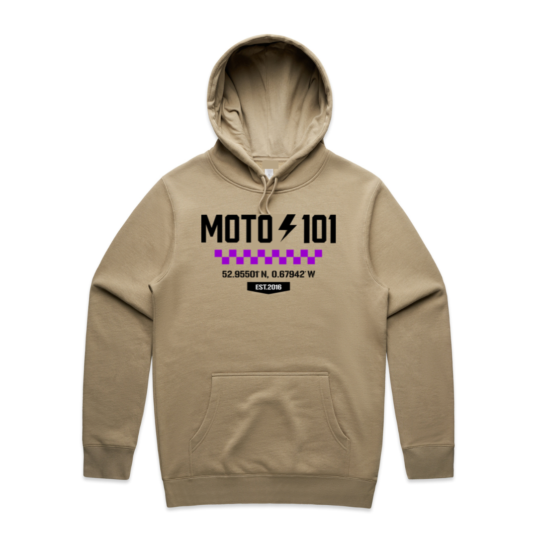 Person wearing Coordinates Hoodie with detailed map design on front