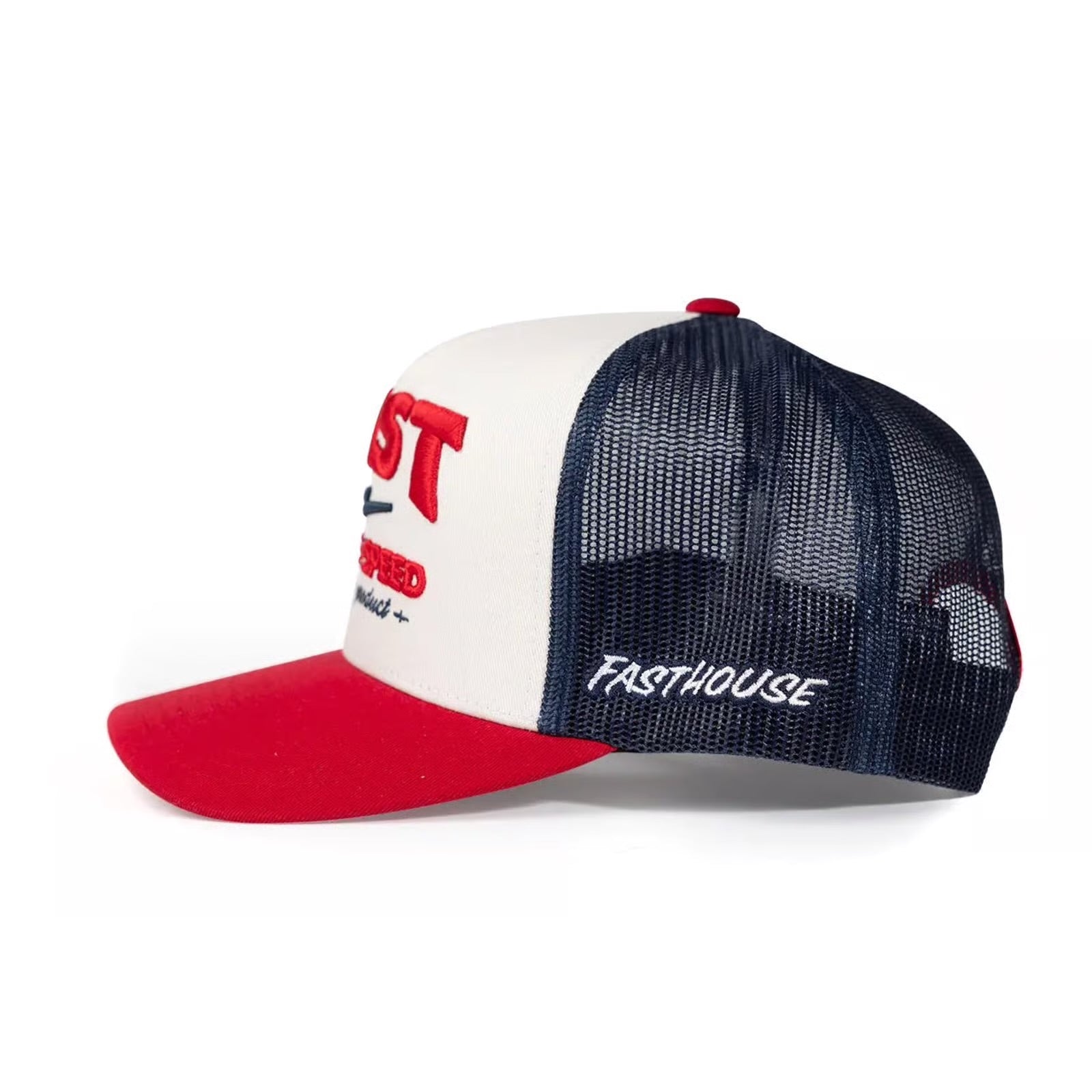 House of Speed Hat - Off White/Red