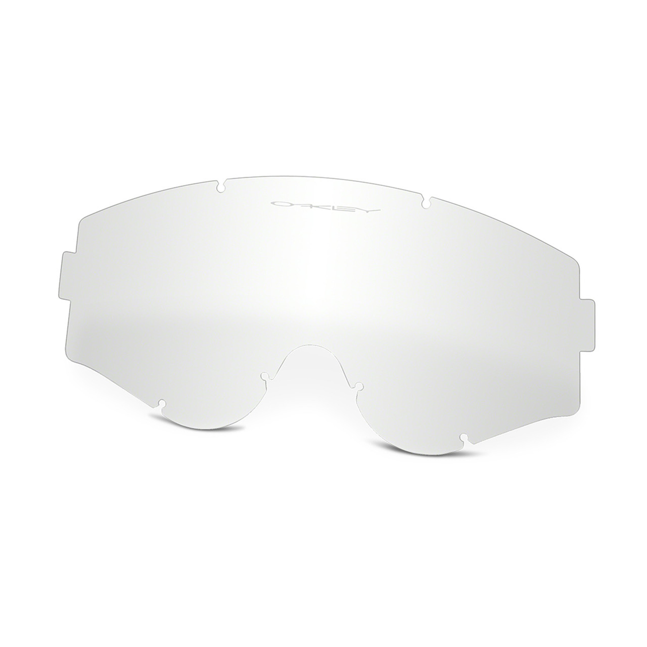 Oakley L-Frame MX Clear Replacement Lens (Single) replacement goggle lens, front view