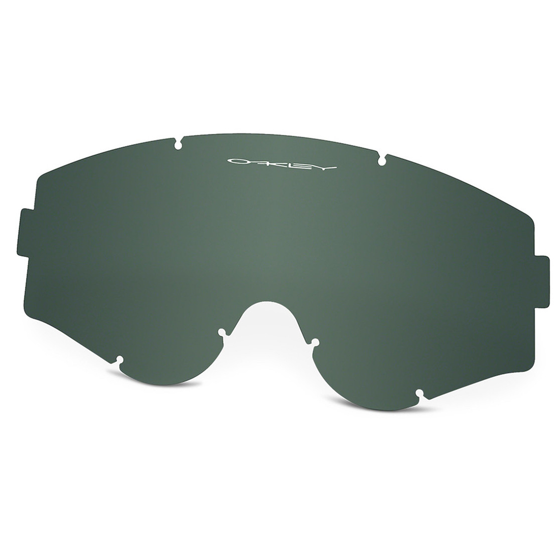 Oakley L-Frame MX Dark Grey Replacement Lens (Single) replacement goggle lens, front view