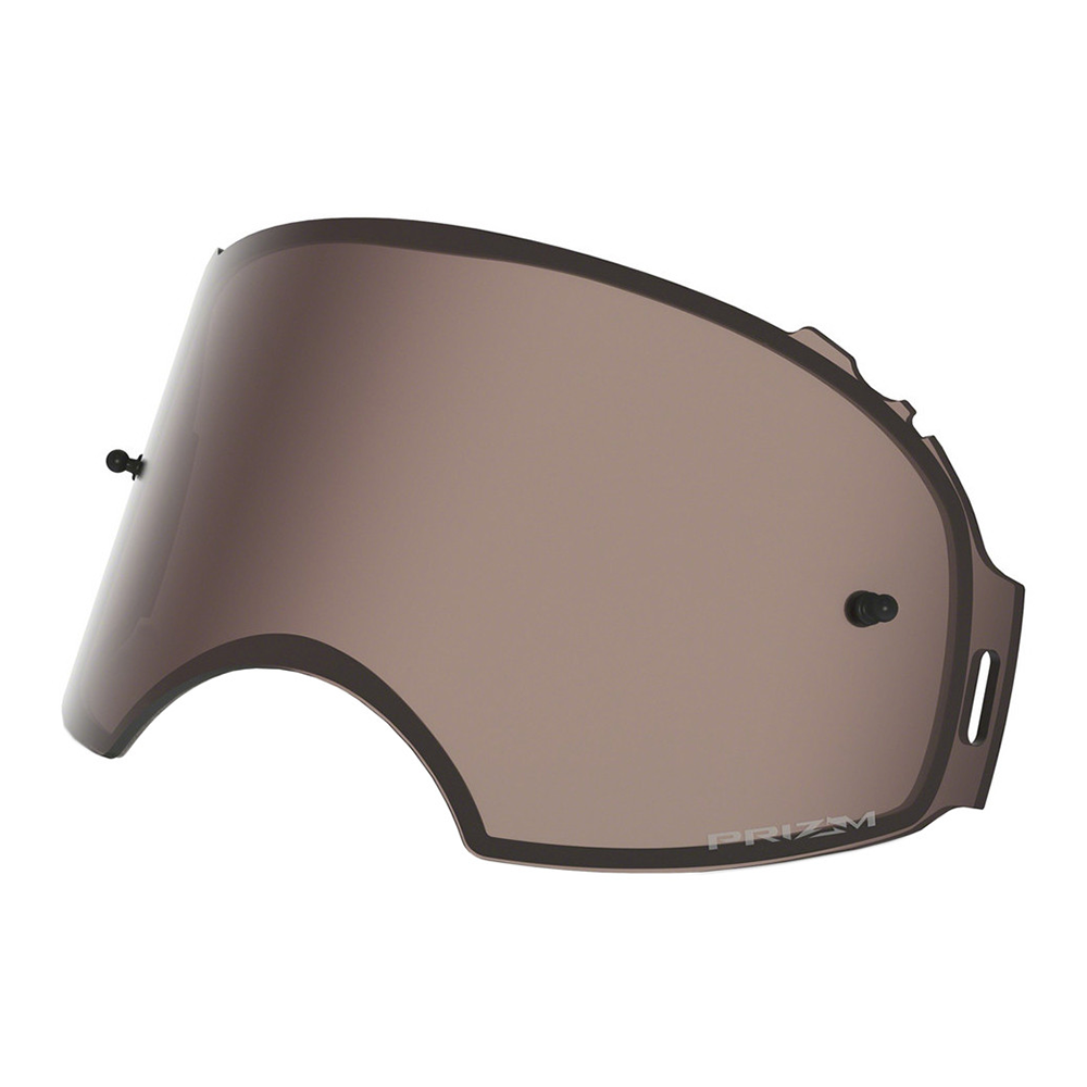 Oakley Airbrake MX Prizm MX Black Iridium Replacement Lens replacement goggle lens, front view