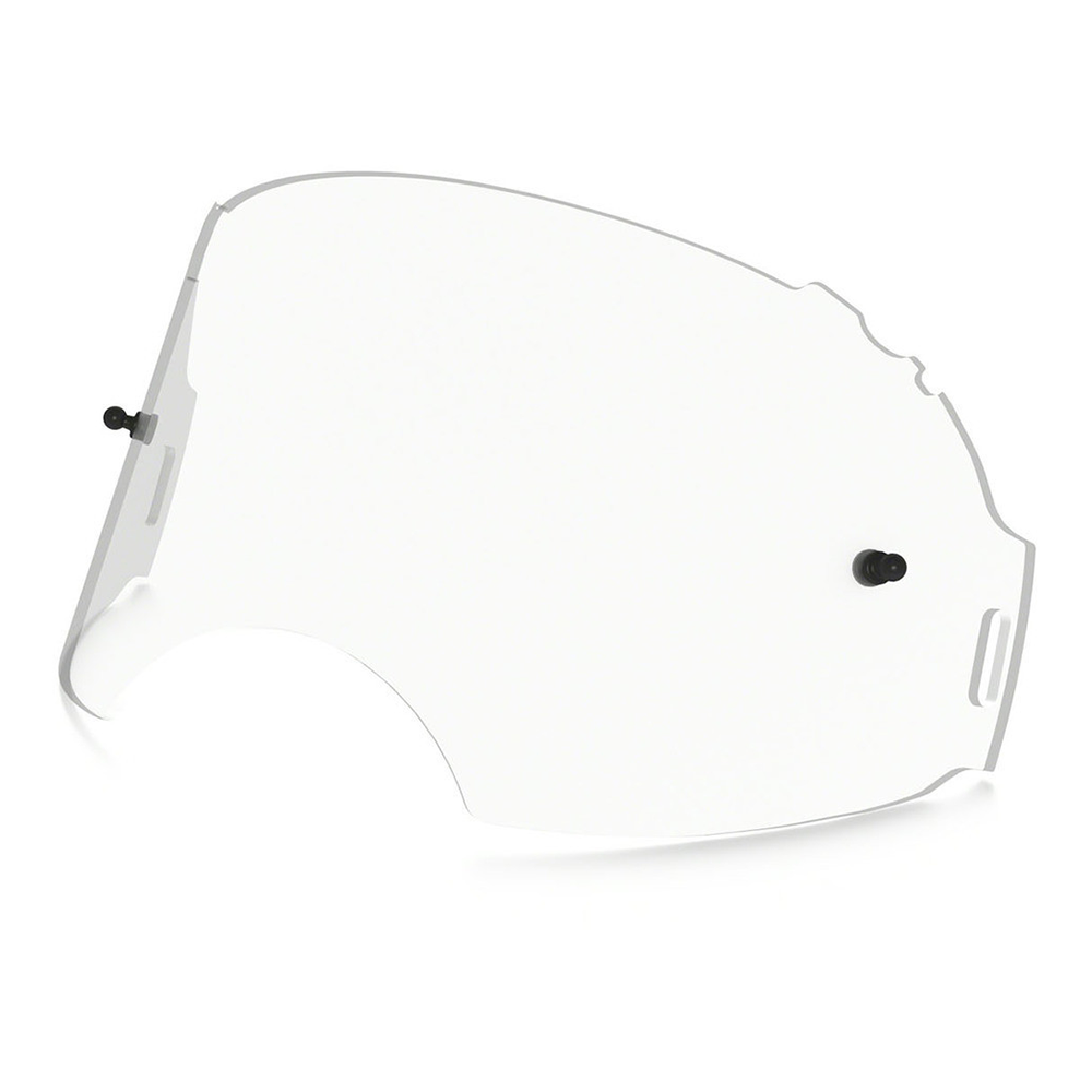 Oakley Airbrake MX Clear Replacement Lens replacement goggle lens, front view
