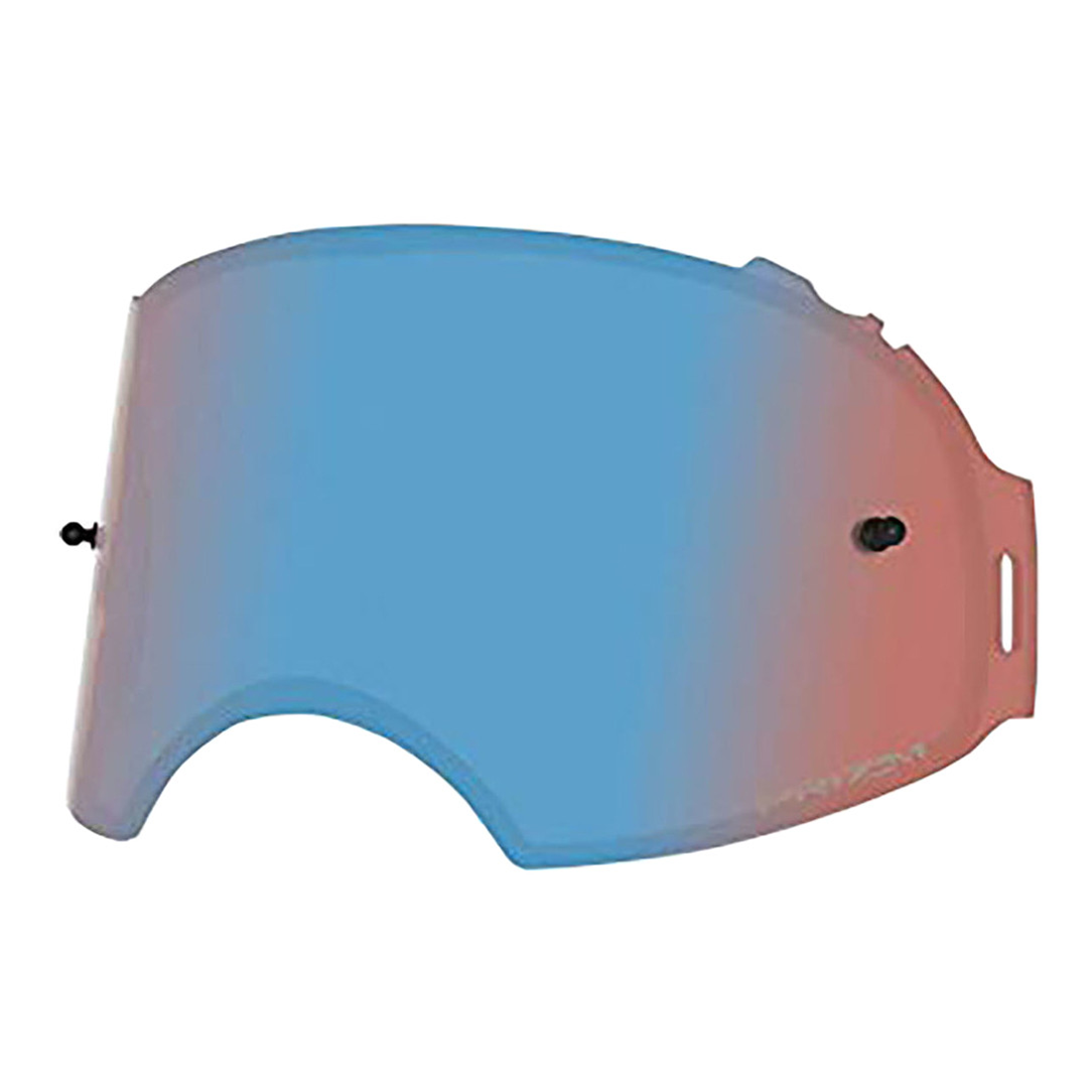 Oakley Airbrake Prizm MX Sapphire Iridium Replacement Lens replacement goggle lens, front view