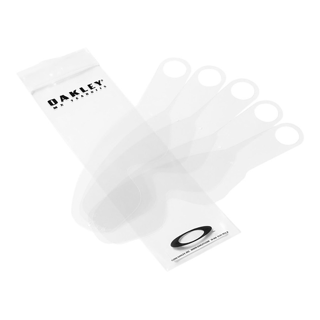 Oakley O Frame 2.0 MX Standard Tear-Off 25pk goggle tear-offs, front view