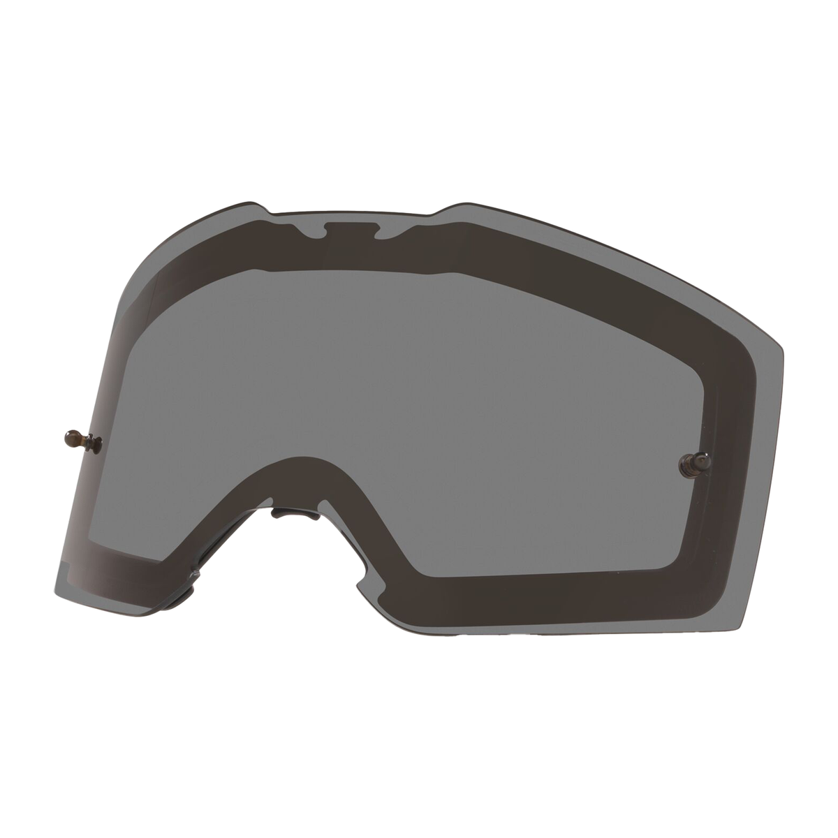 Oakley Front Line MX Dark Grey Replacement Lens replacement goggle lens, front view