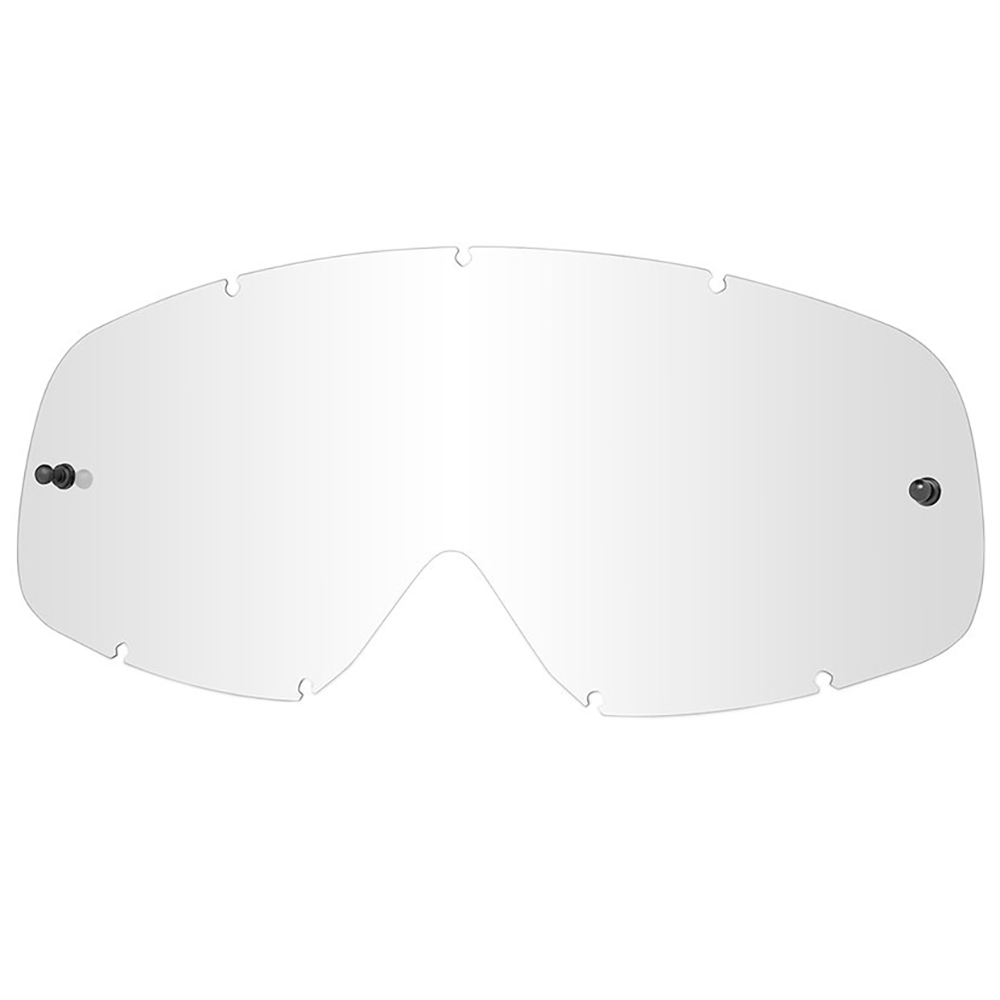 Oakley Roll-Off Replacement Lens O Frame 2.0 Pro MX Clear replacement goggle lens, front view