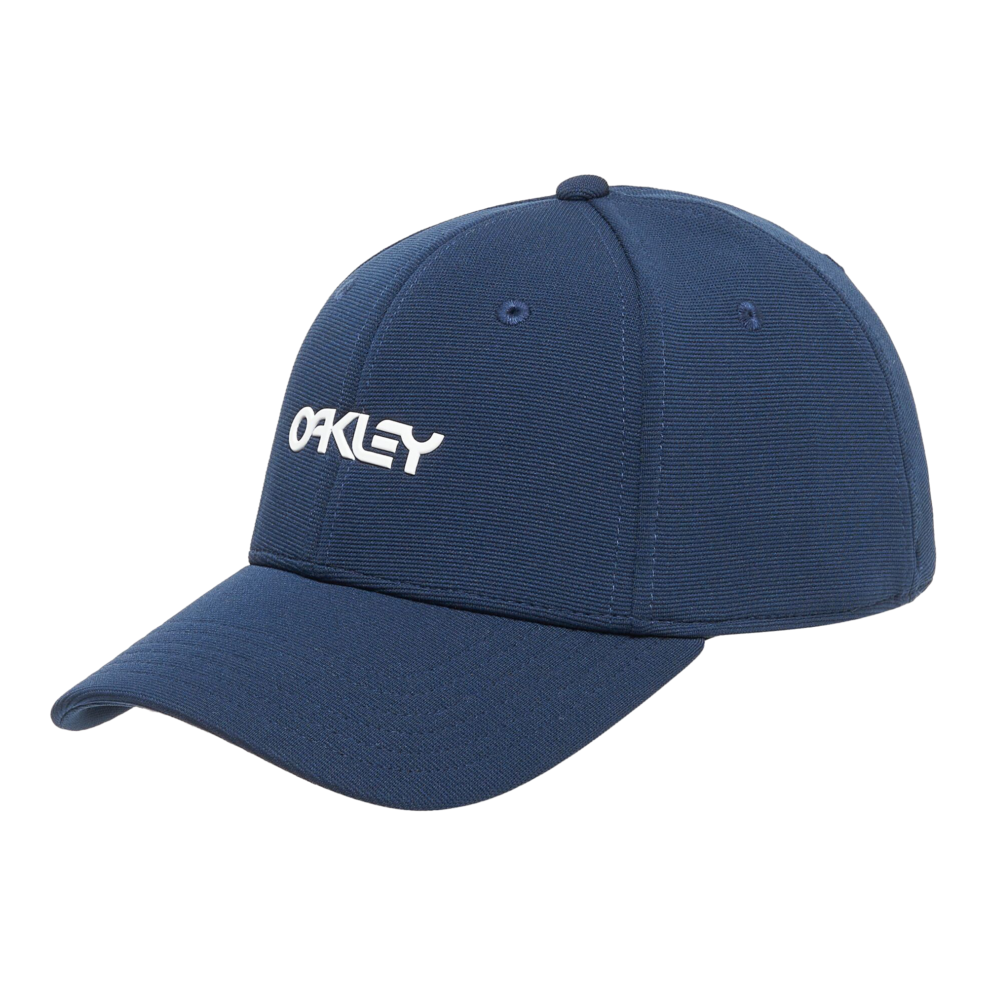 6 Panel Stretch Metallic Hat - Abyss/White