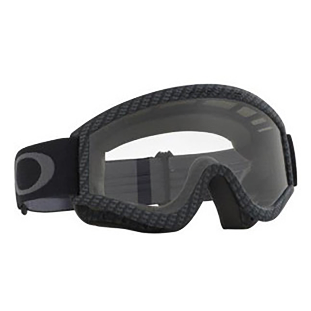 Oakley L-Frame Carbon Fibre Clear motocross goggle, front view