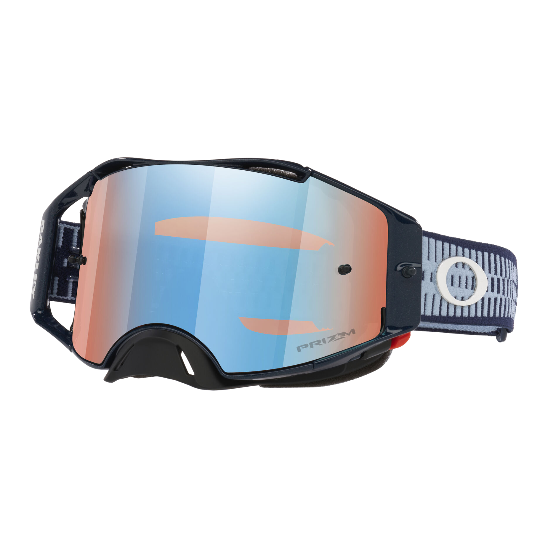 Oakley Airbrake MX Abyss Tread w/Prizm Sapphire motocross goggle, front view