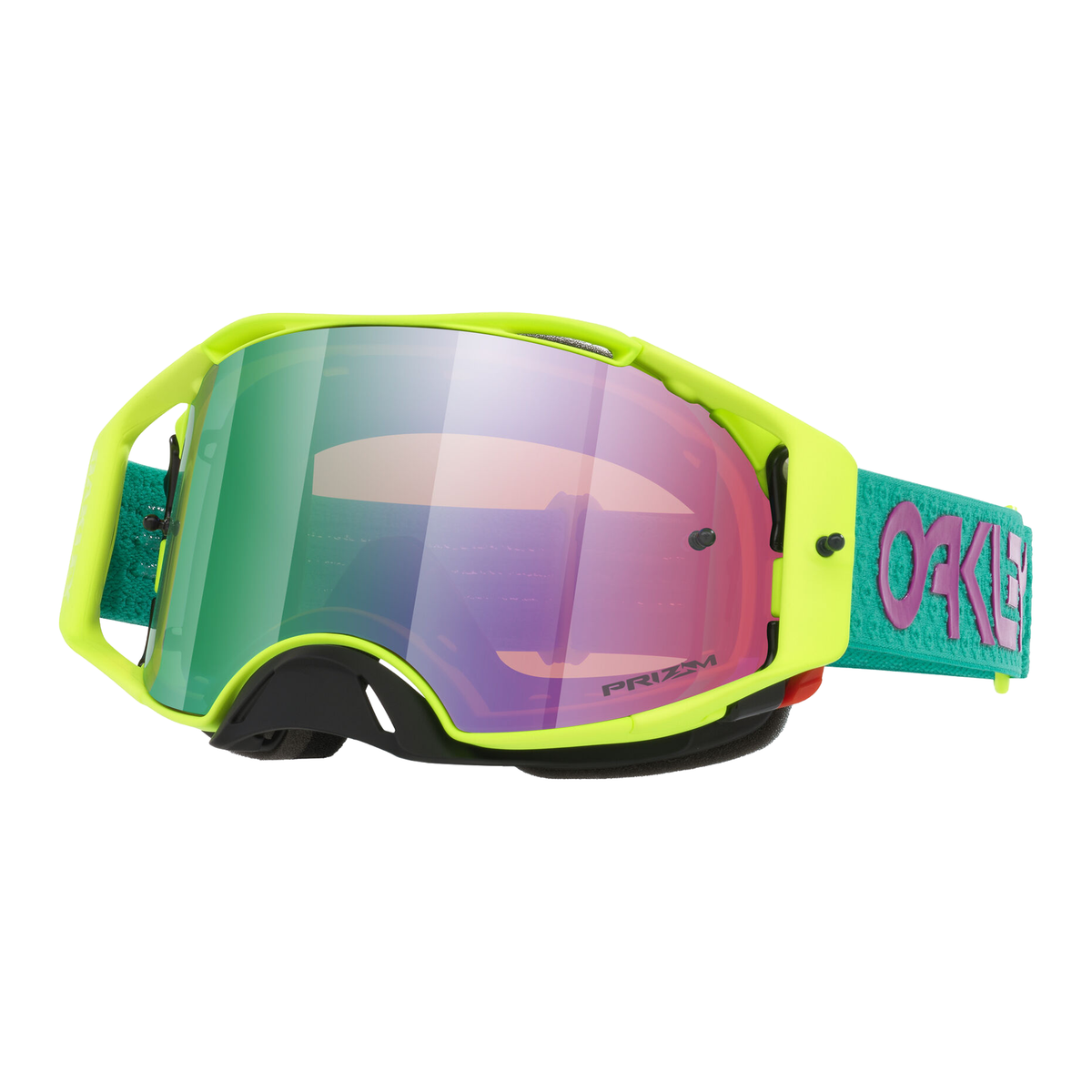 Oakley Airbrake MX Celeste B1B w/Prizm Jade motocross goggle, front view