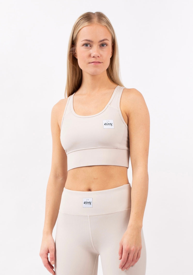 Rider Rib Sports Bra - Faded Cloud