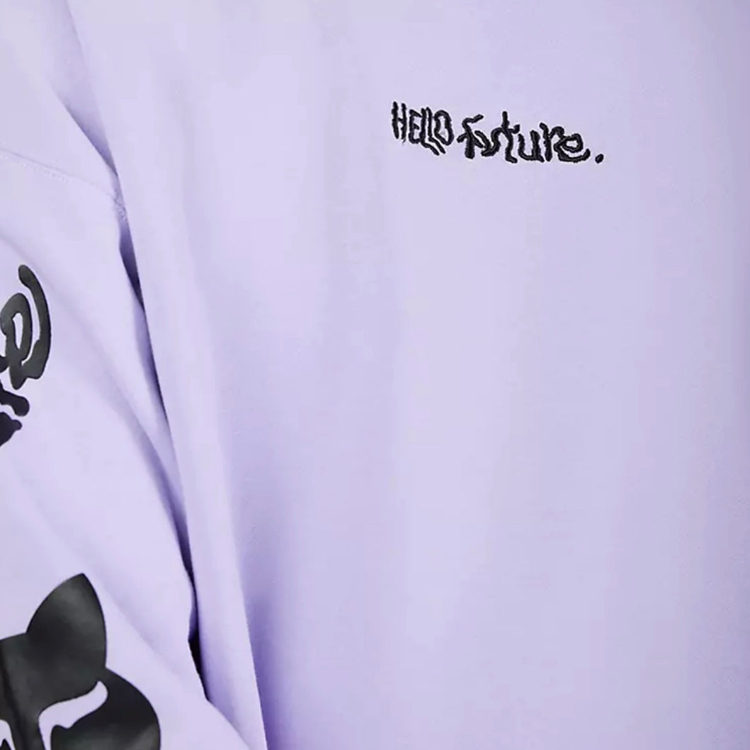 Fox Hello Future OS Crew Sweatshirt - Lilac