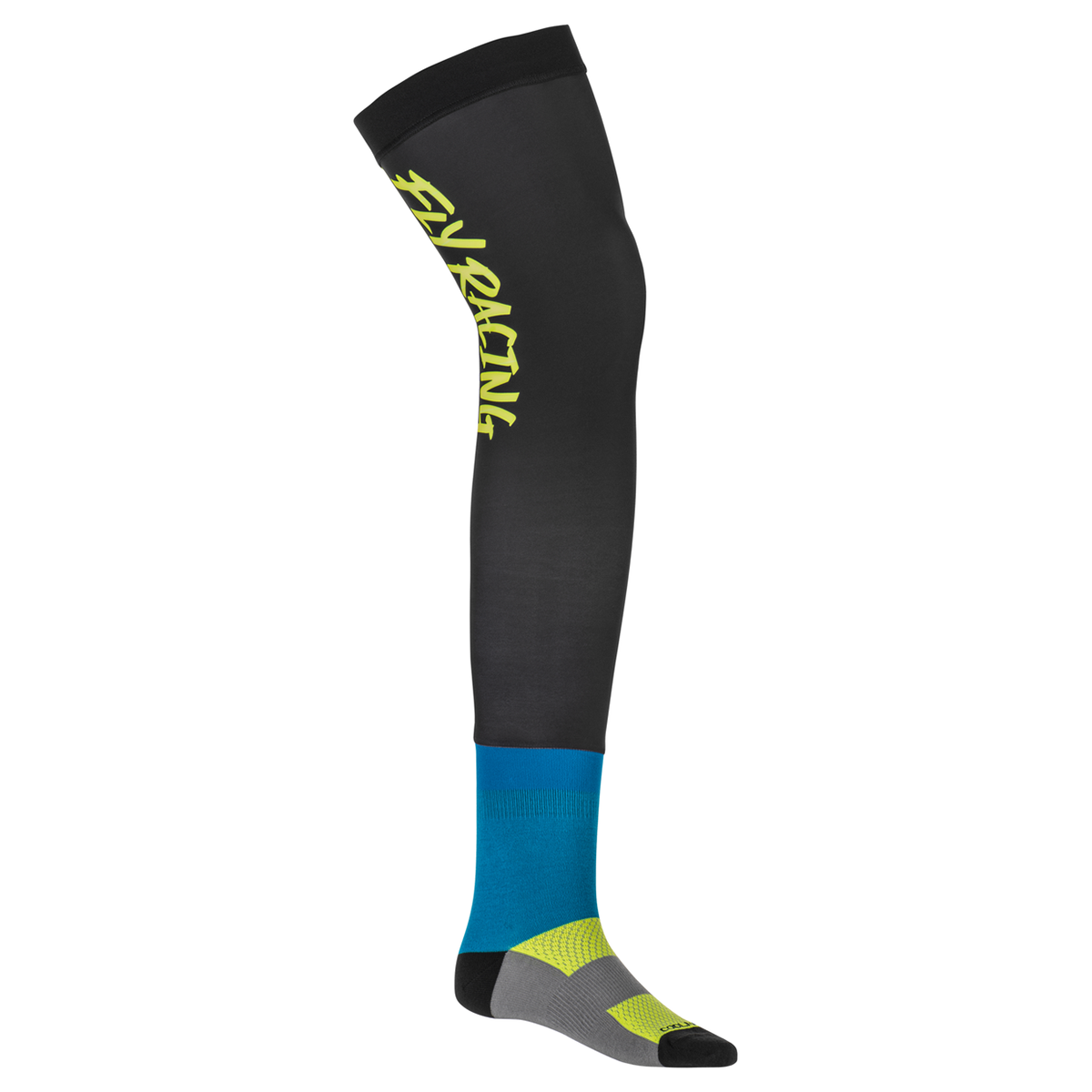 Knee Brace Sock - Hi-Viz/Black/Blue