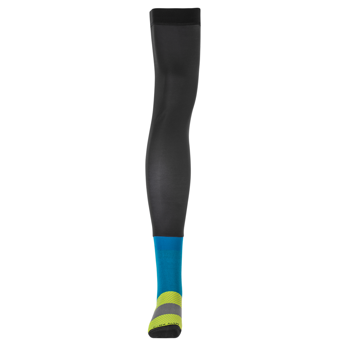Knee Brace Sock - Hi-Viz/Black/Blue