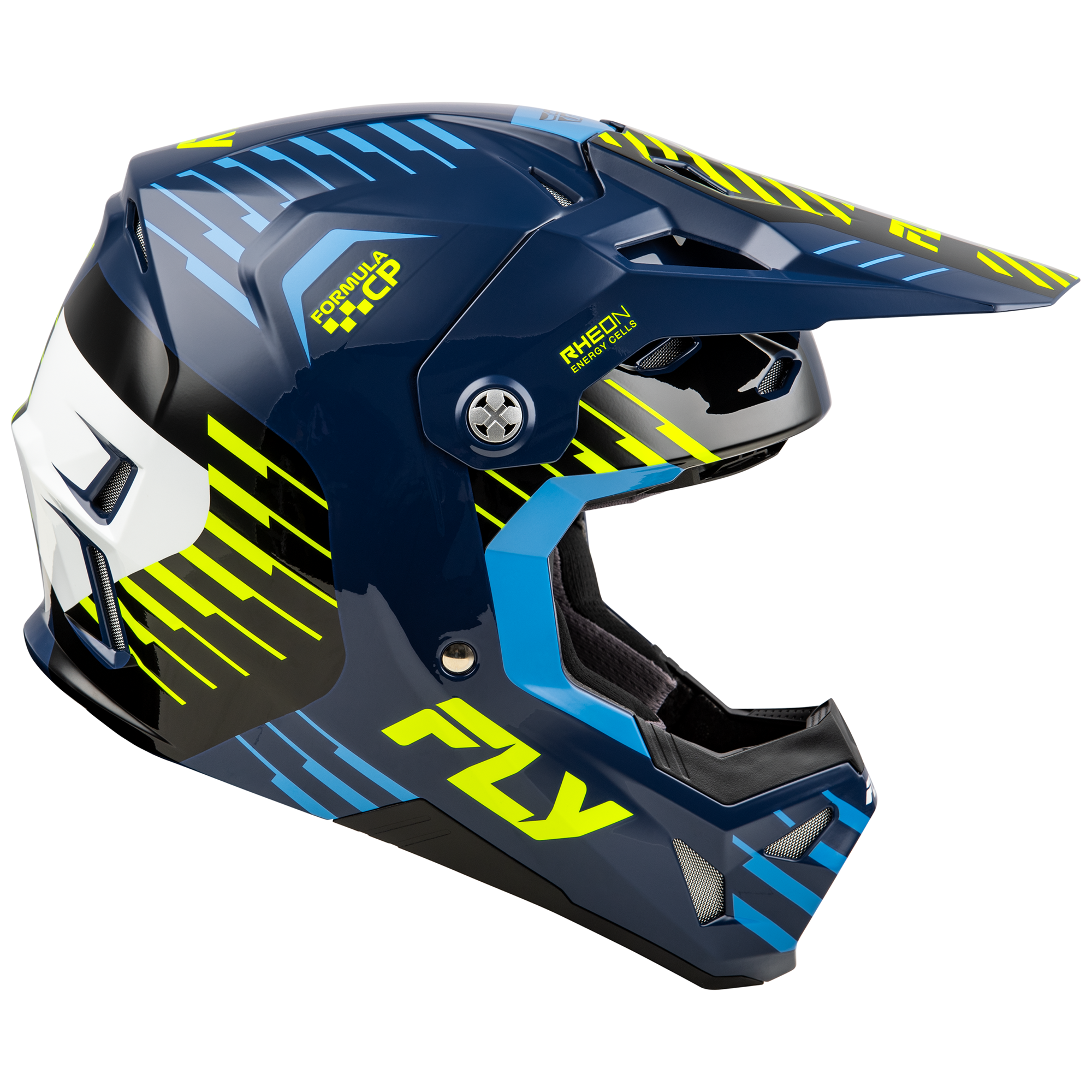Formula CP Slice Helmet - Navy/Hi-Viz/White