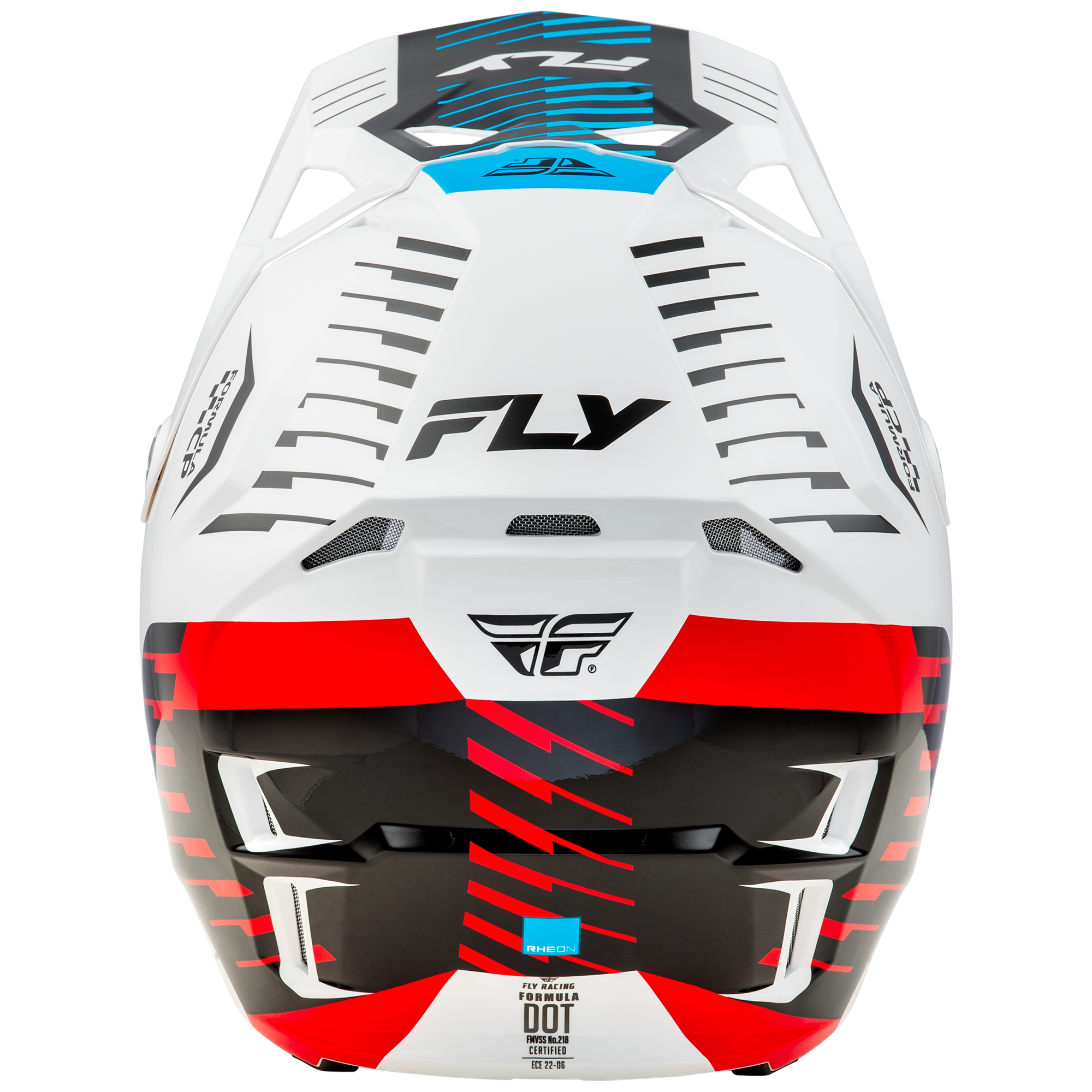 Formula CP Slice Helmet - White/Red/Cyan