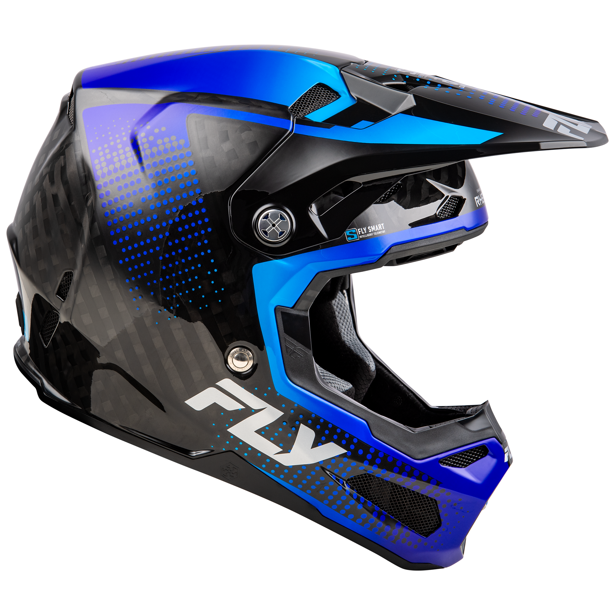Formula S Protocol Carbon Helmet - Black Carbon/Blue