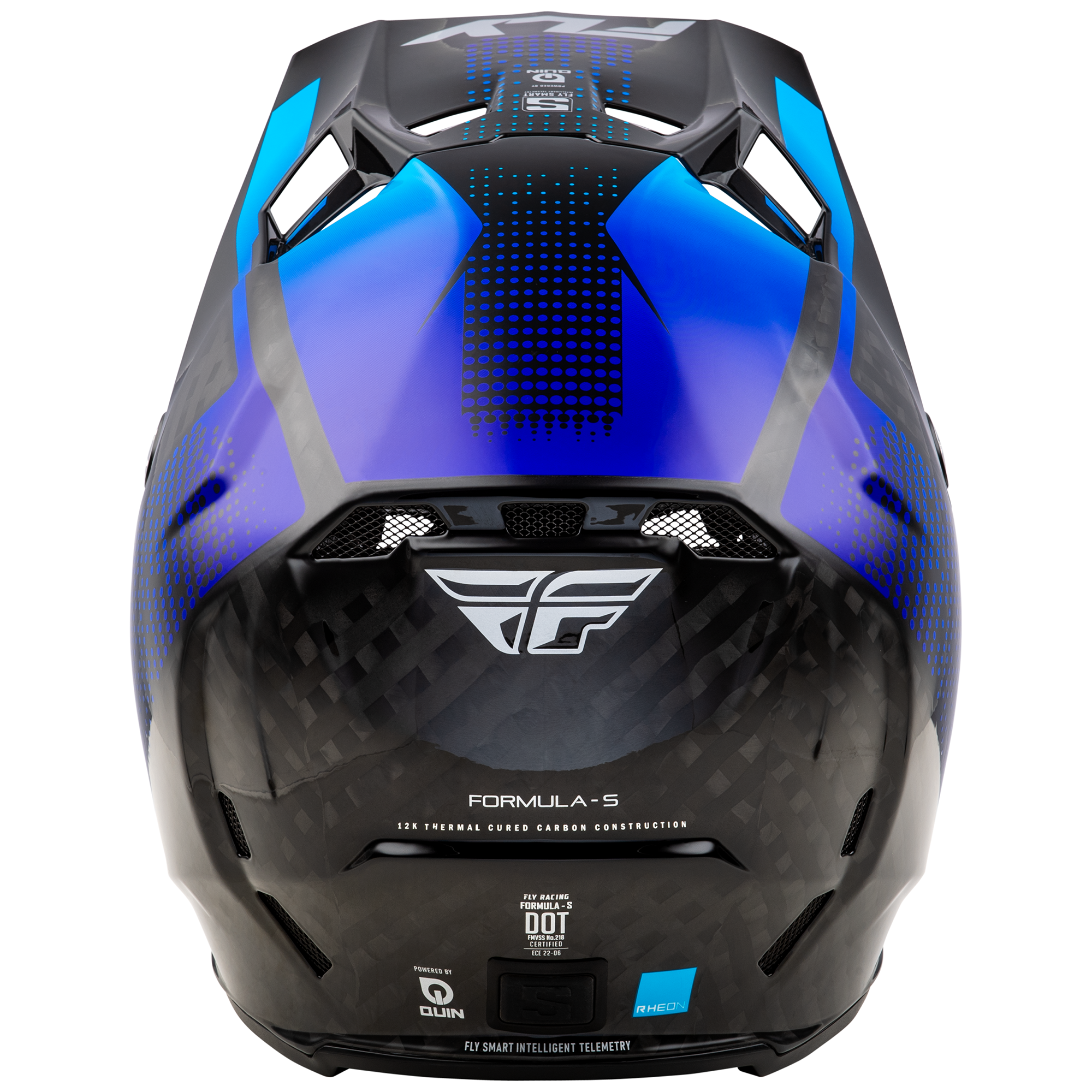 Formula S Protocol Carbon Helmet - Black Carbon/Blue