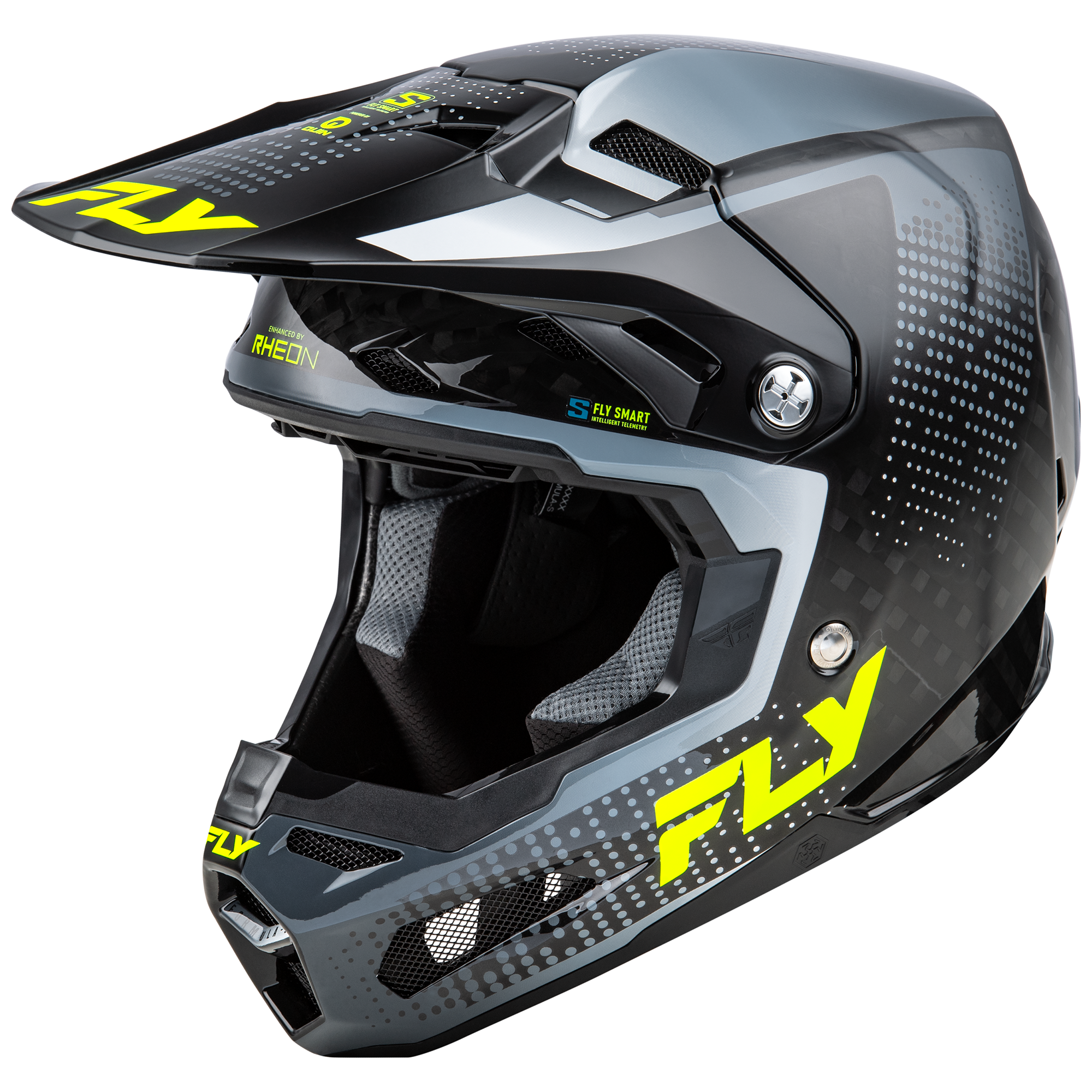 Formula S Protocol Carbon Helmet - Black Carbon/Grey/Hi-Viz