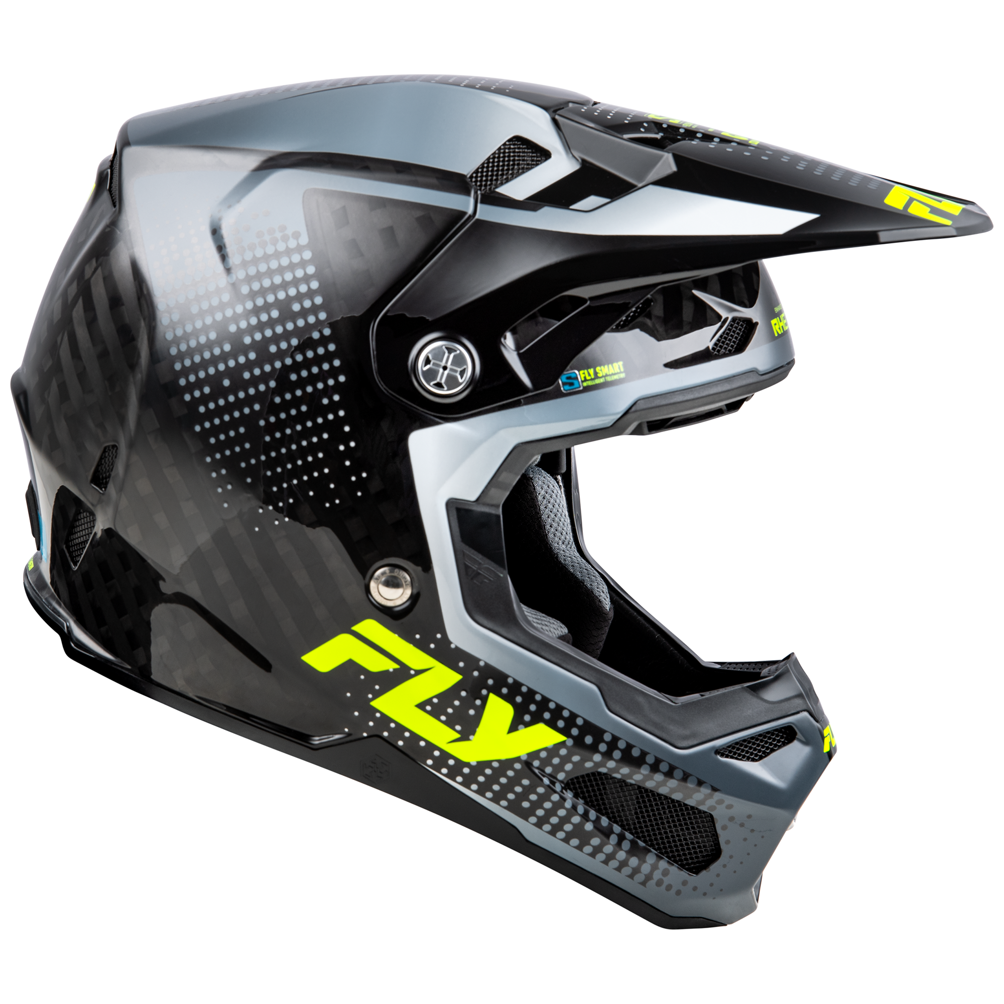 Formula S Protocol Carbon Helmet - Black Carbon/Grey/Hi-Viz