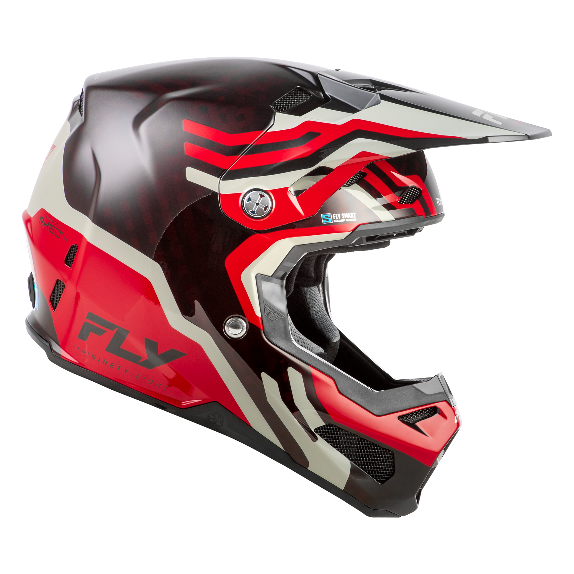 Formula S Byte Carbon Helmet - Carbon/Red/Grey