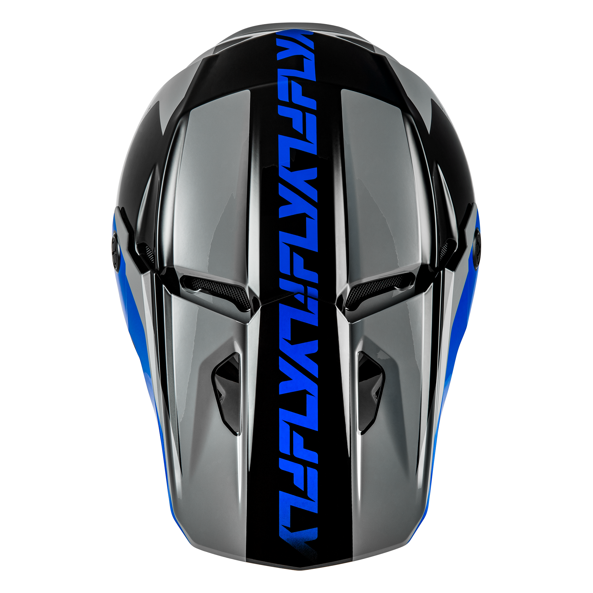 Kinetic Crest Helmet - Grey/Black/Blue