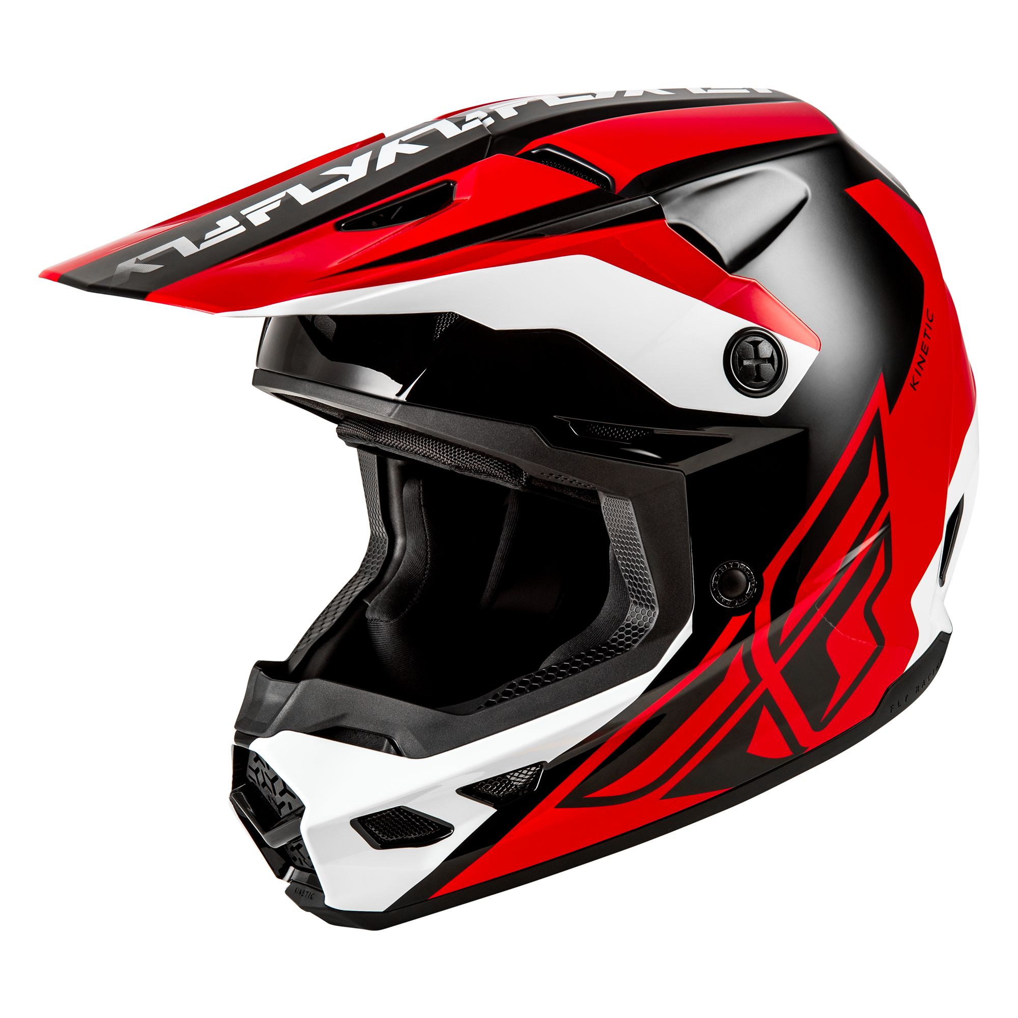 Kinetic Crest Helmet - Red/Black/White